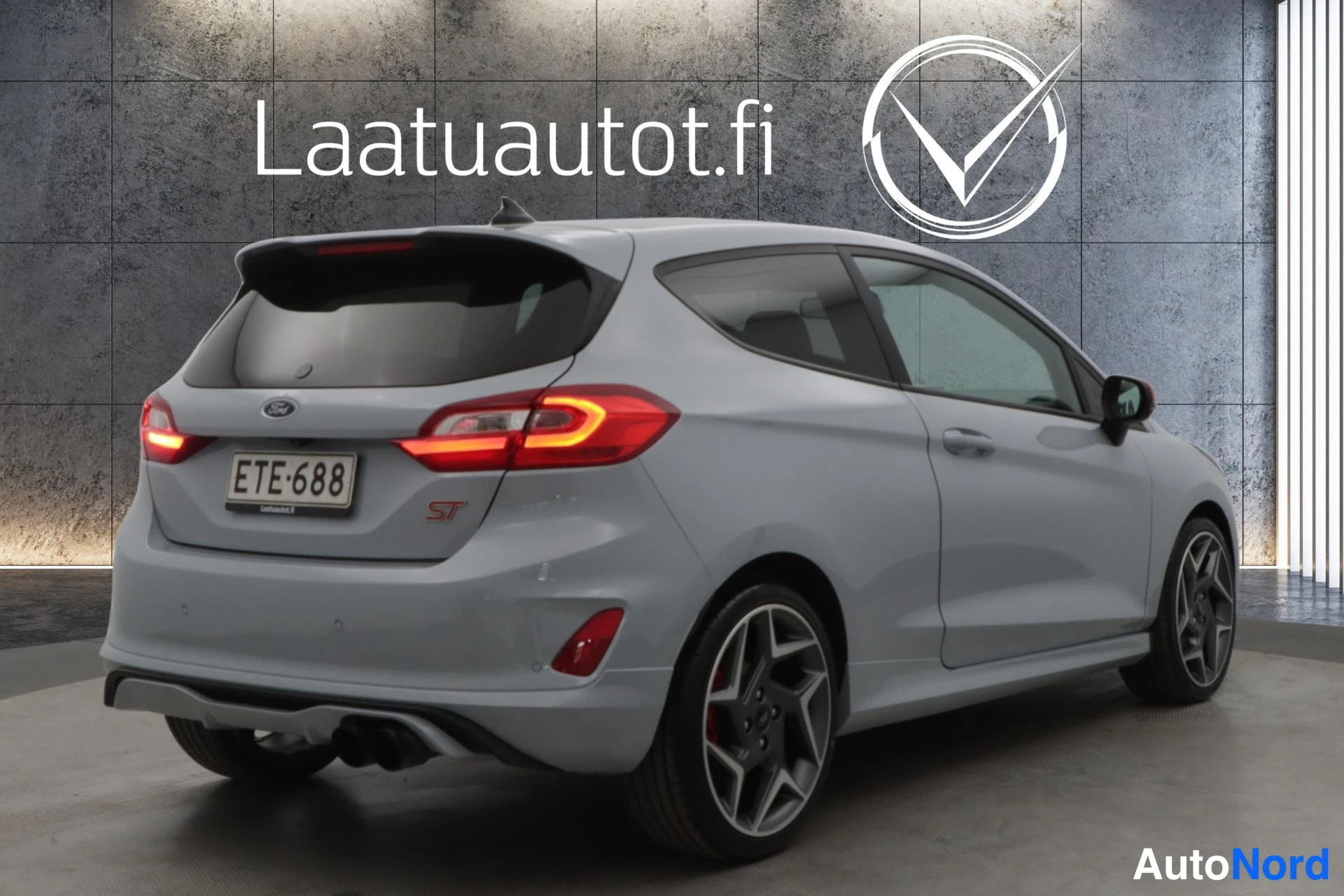 Harmaa Ford Fiesta 2019, takaviisto, kuva 8