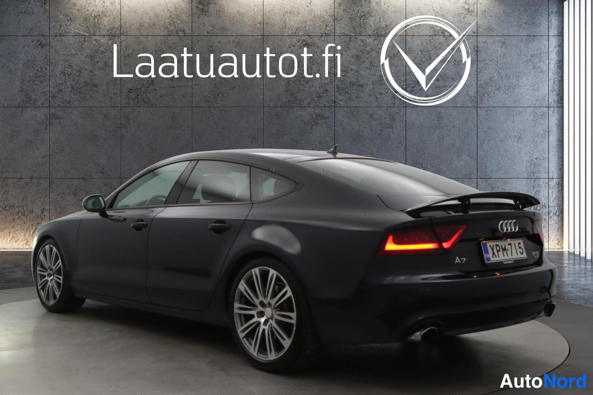 Sininen Audi A7 2011, takaviisto, kuva 6