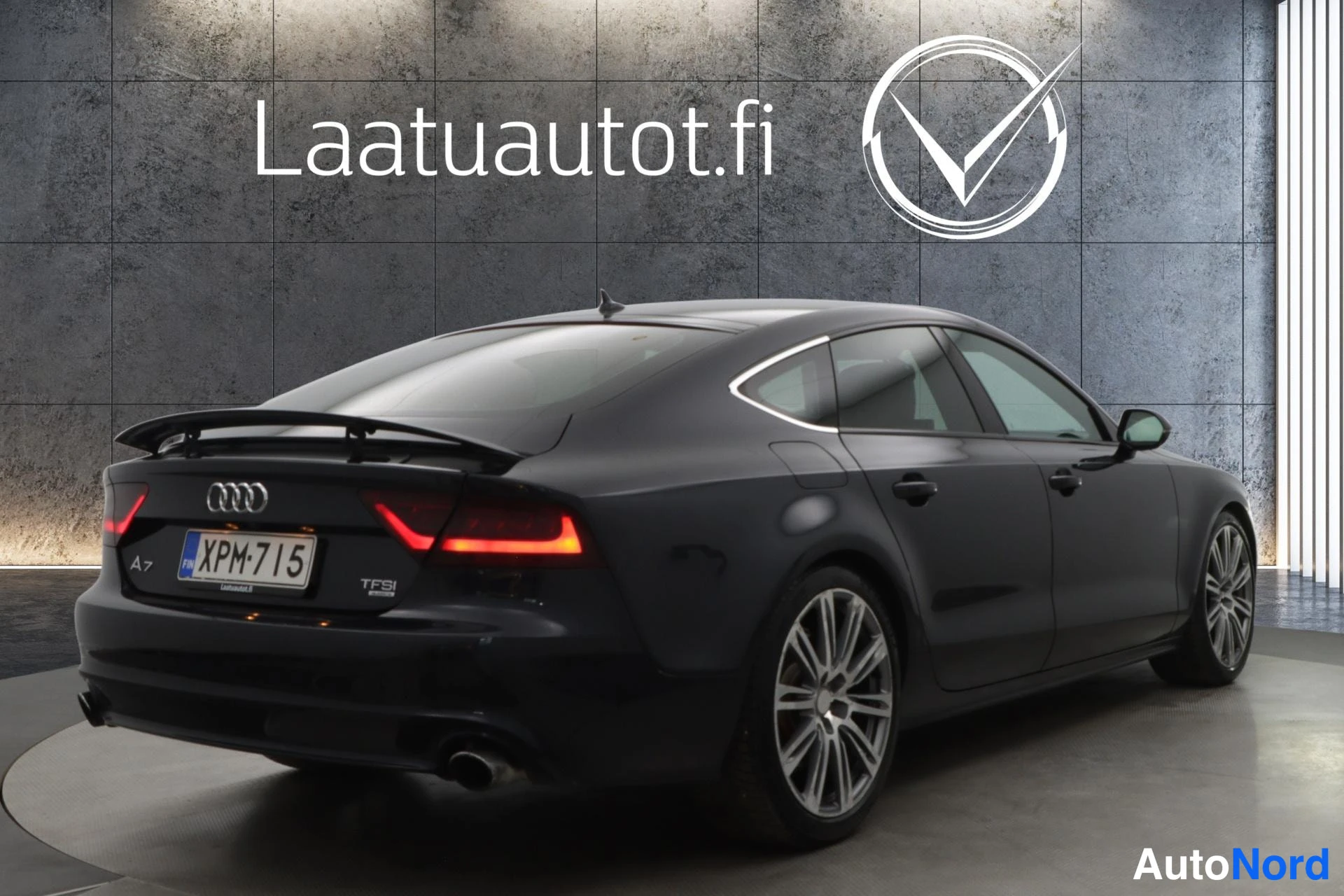 Sininen Audi A7 2011, takaviisto, kuva 7