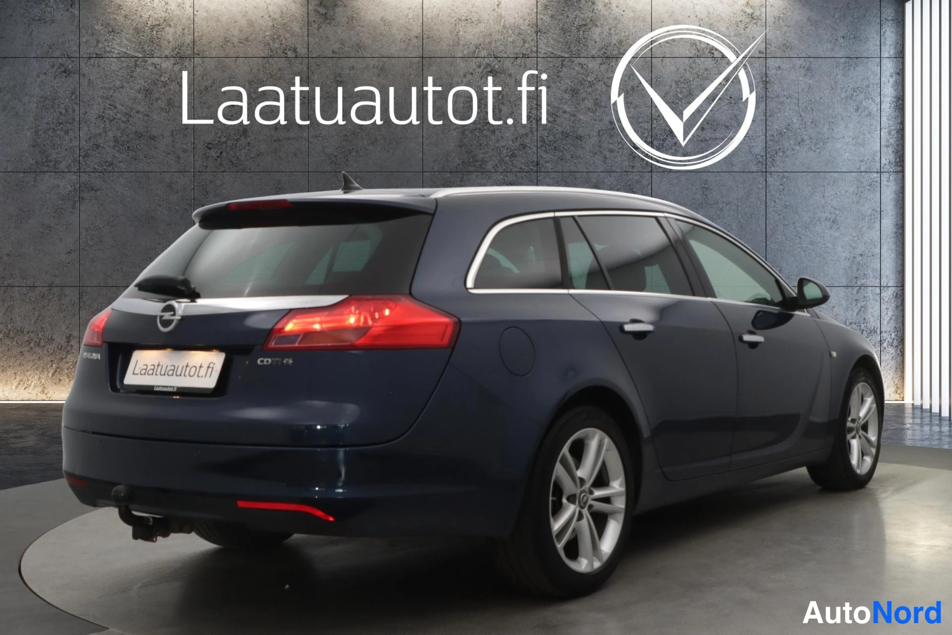 Sininen Opel Insignia 2011, takaviisto, kuva 5