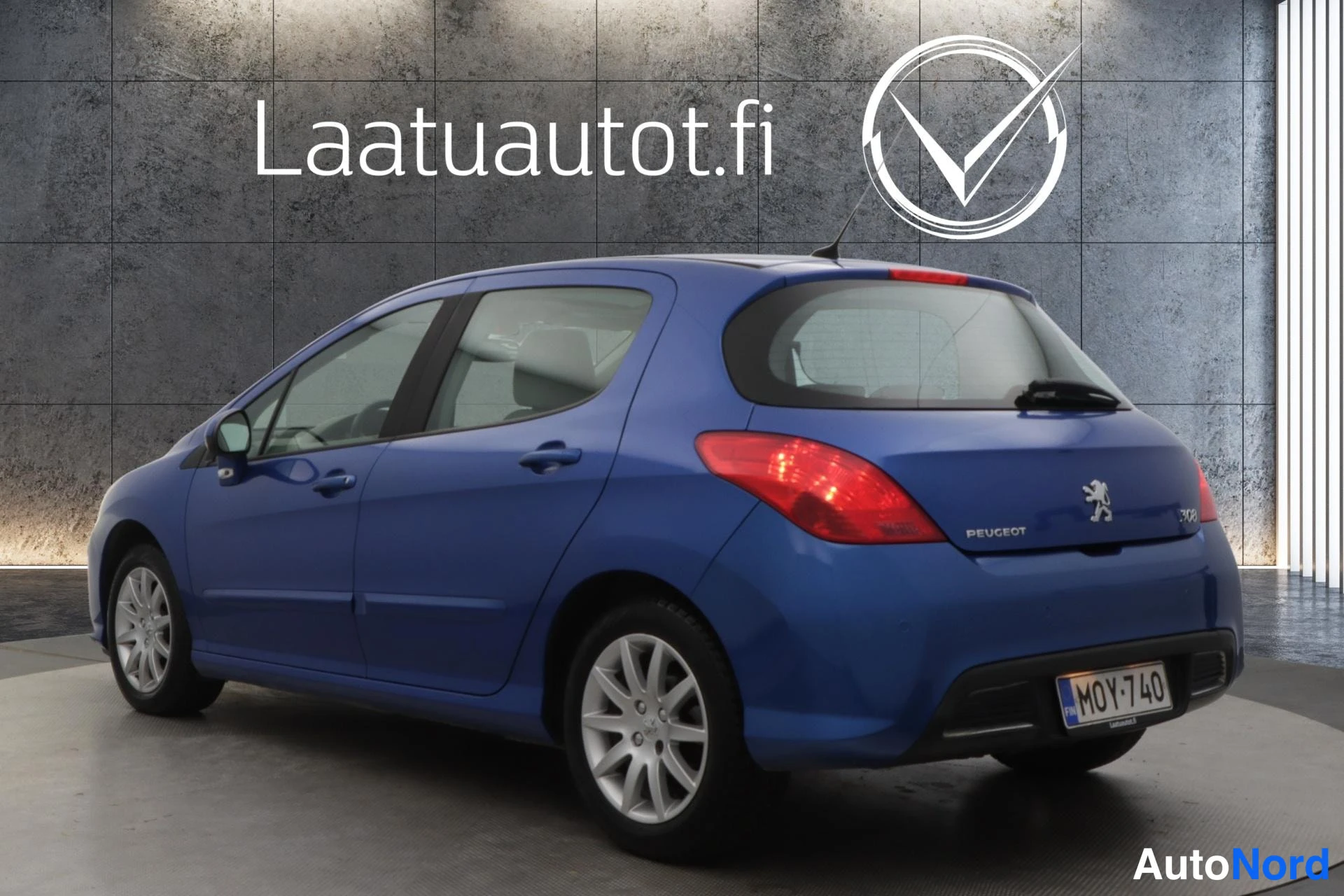 Sininen Peugeot 308 2010, takaviisto, kuva 3