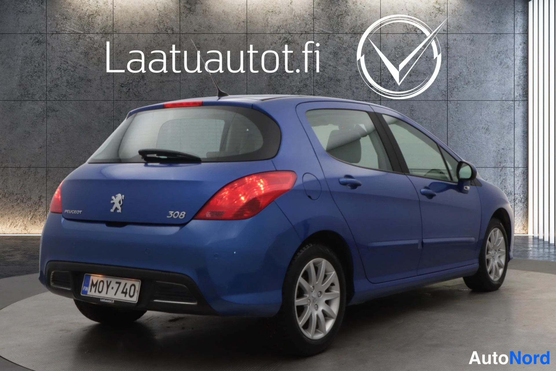 Sininen Peugeot 308 2010, takaviisto, kuva 4