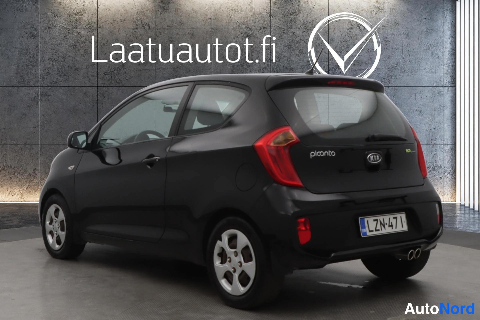 Musta Kia Picanto 2012, takaviisto, kuva 8