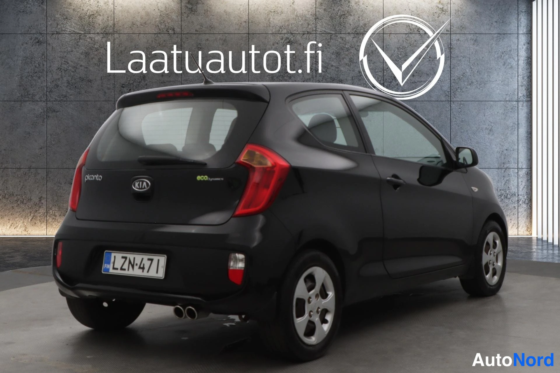 Musta Kia Picanto 2012, takaviisto, kuva 9