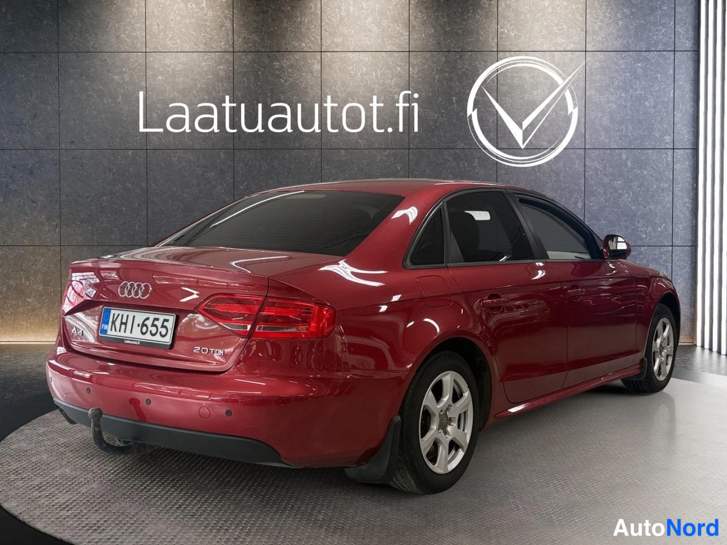 Punainen Audi A4 2008, takaviisto, kuva 5