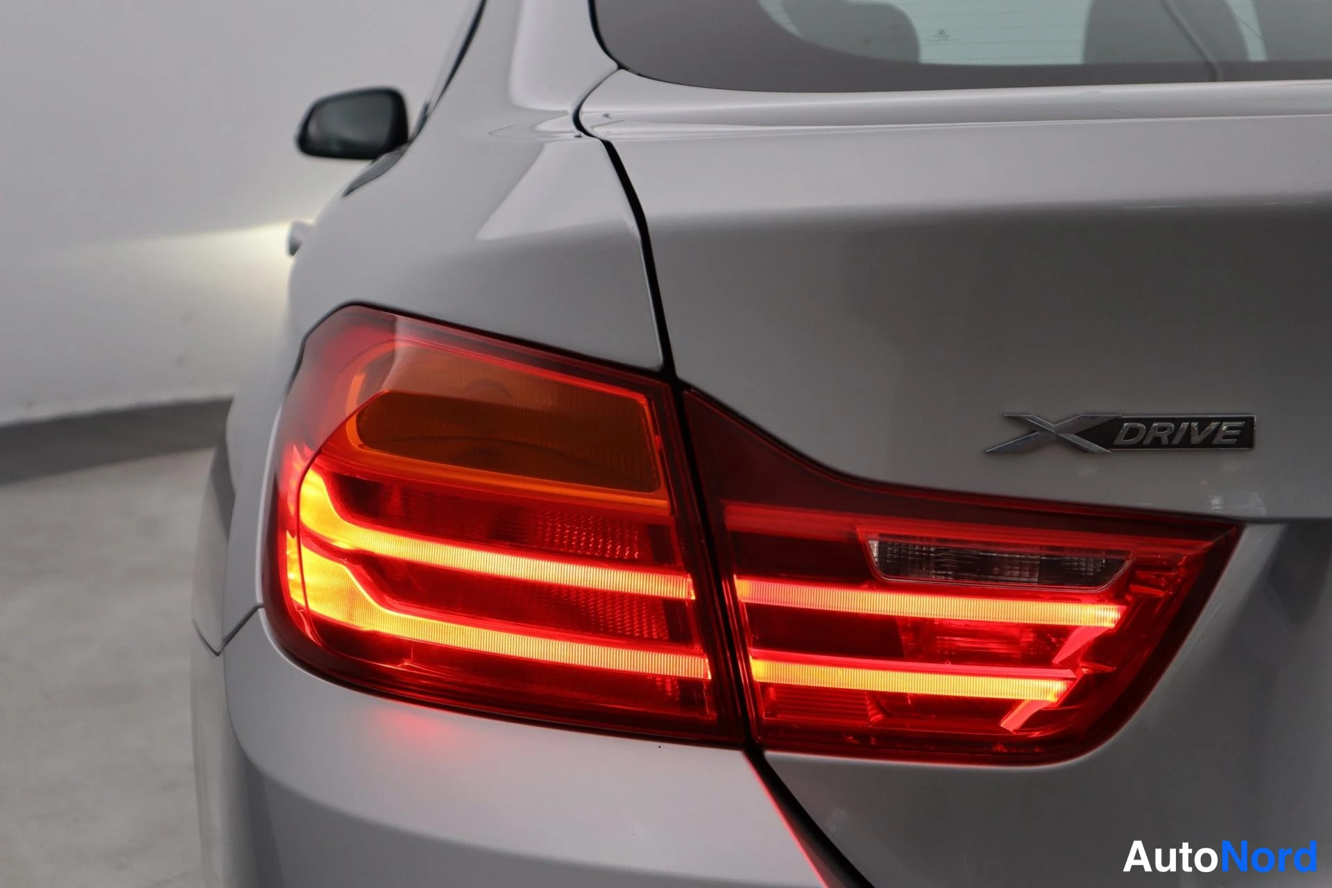Silver BMW 420d xDrive 2015, rear three-quarter, photo 4
