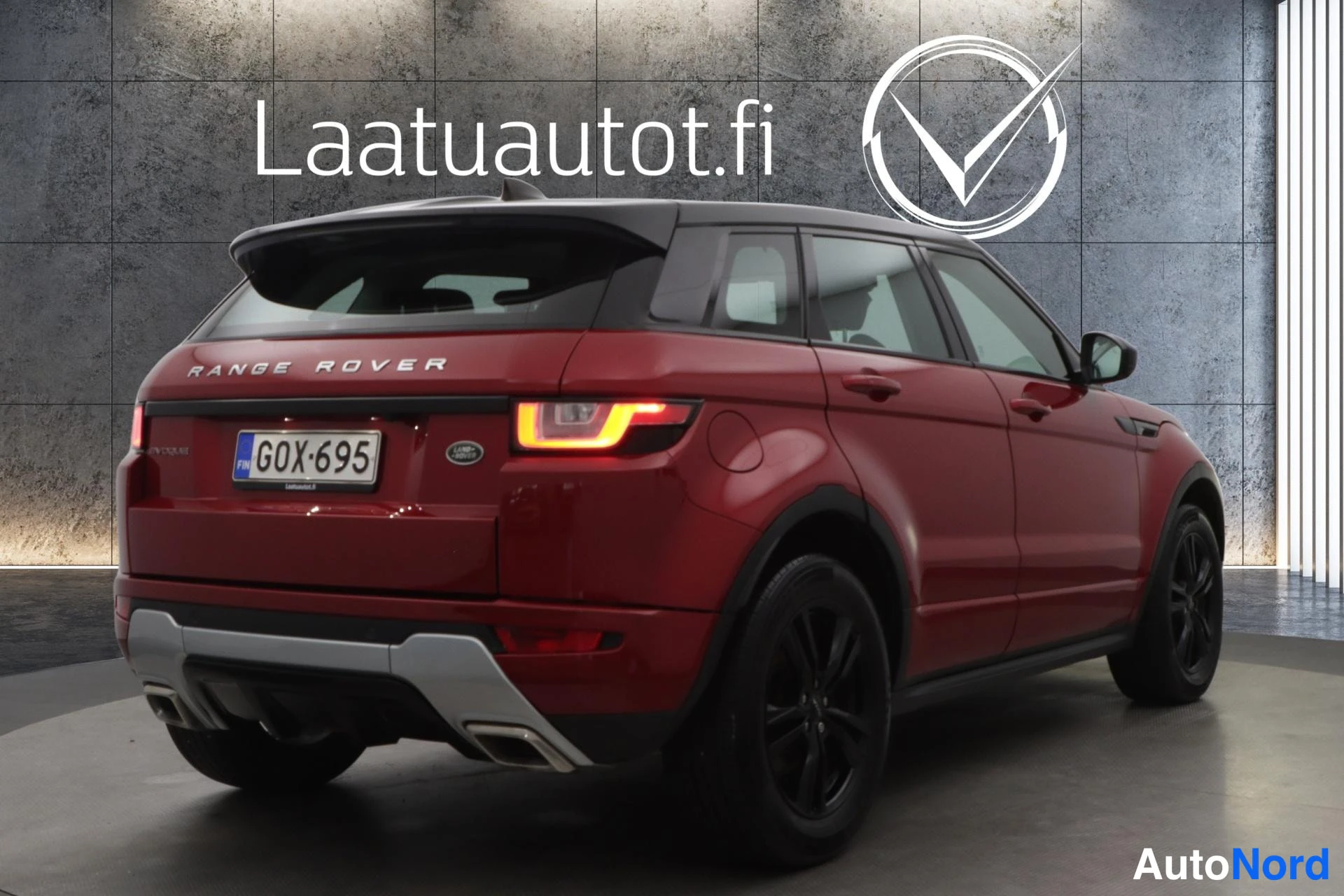 Punainen Land Rover Range Rover Evoque 2017, takaviisto, kuva 7