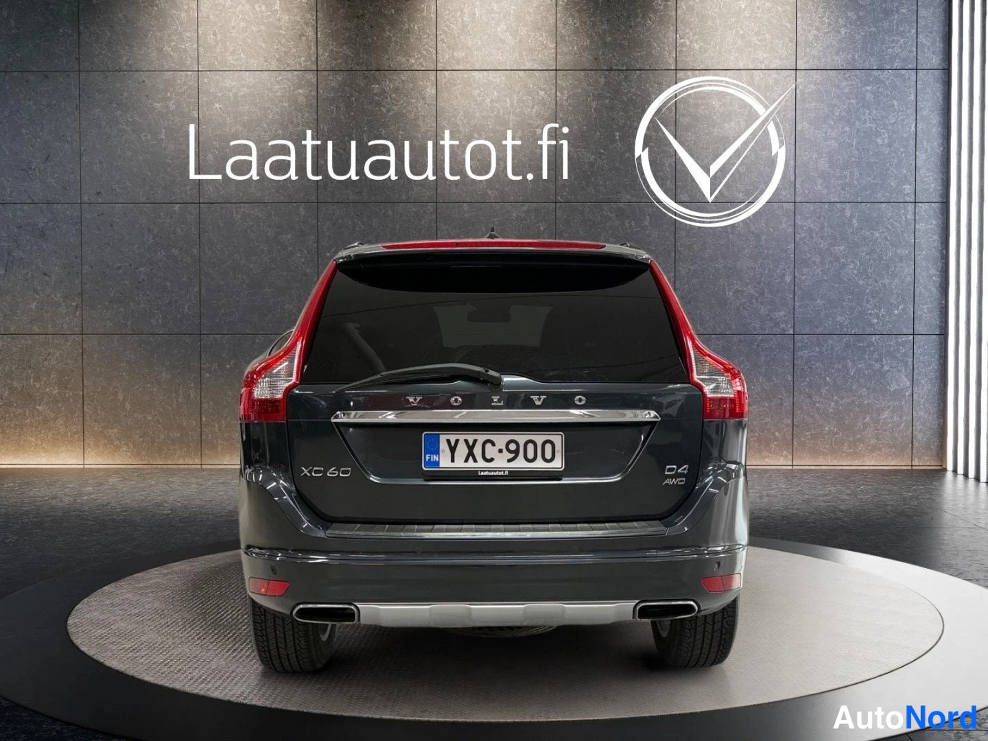 Harmaa Volvo XC60 2014, takaa, kuva 8