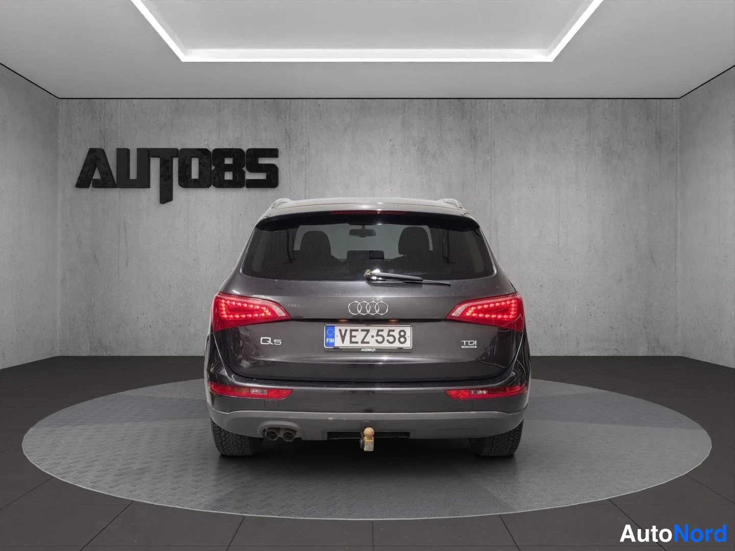 Harmaa Audi Q5 2011, takaa, kuva 8
