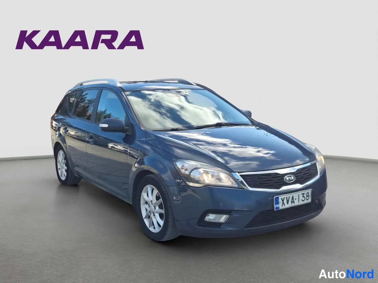 Sininen Kia Ceed 2010, etuviisto, keula oikealle, kuva 3