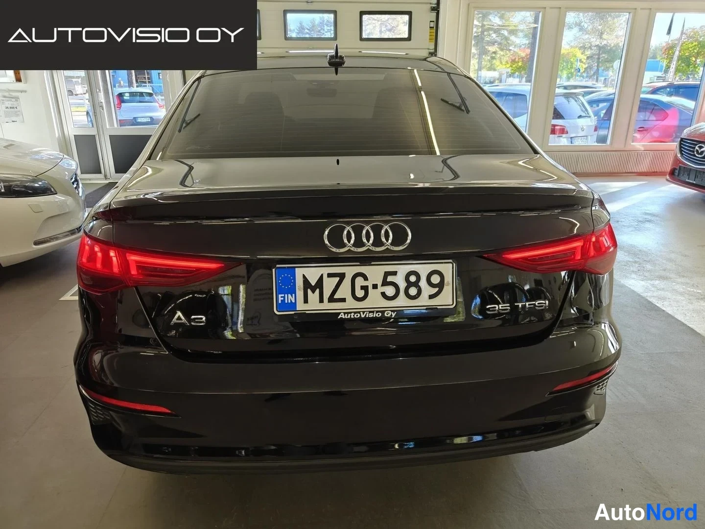 Black Audi A3 2022, rear, photo 7