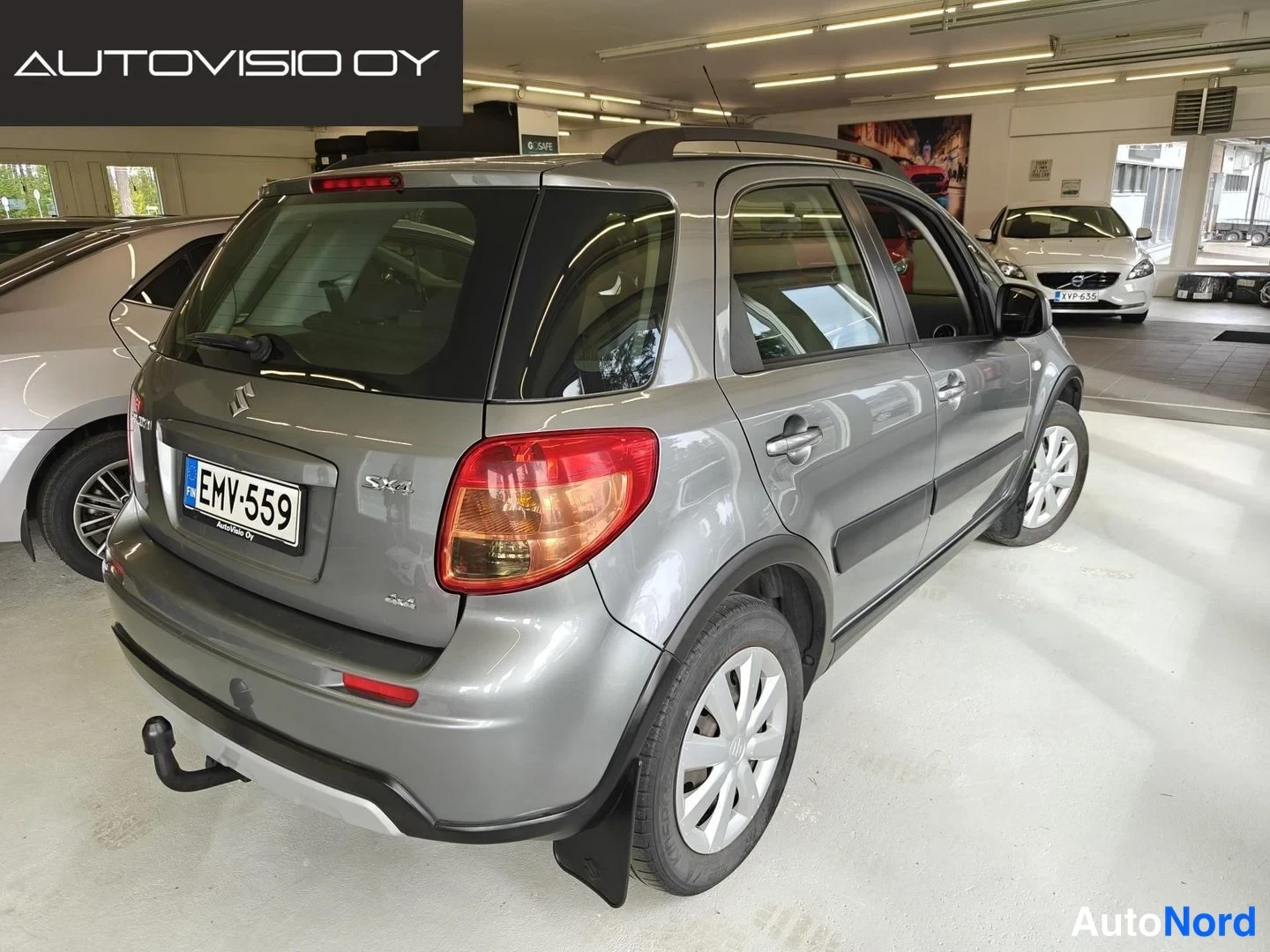 Grey Suzuki SX4 2014, rear three-quarter, photo 3