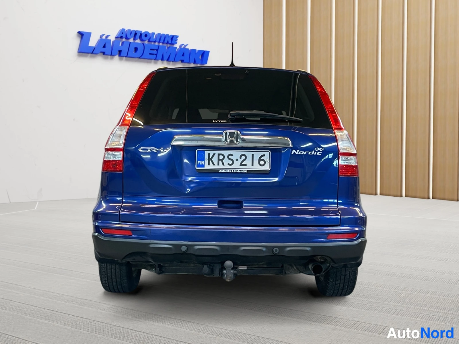 Sininen Honda CR-V 2012, takaa, kuva 8