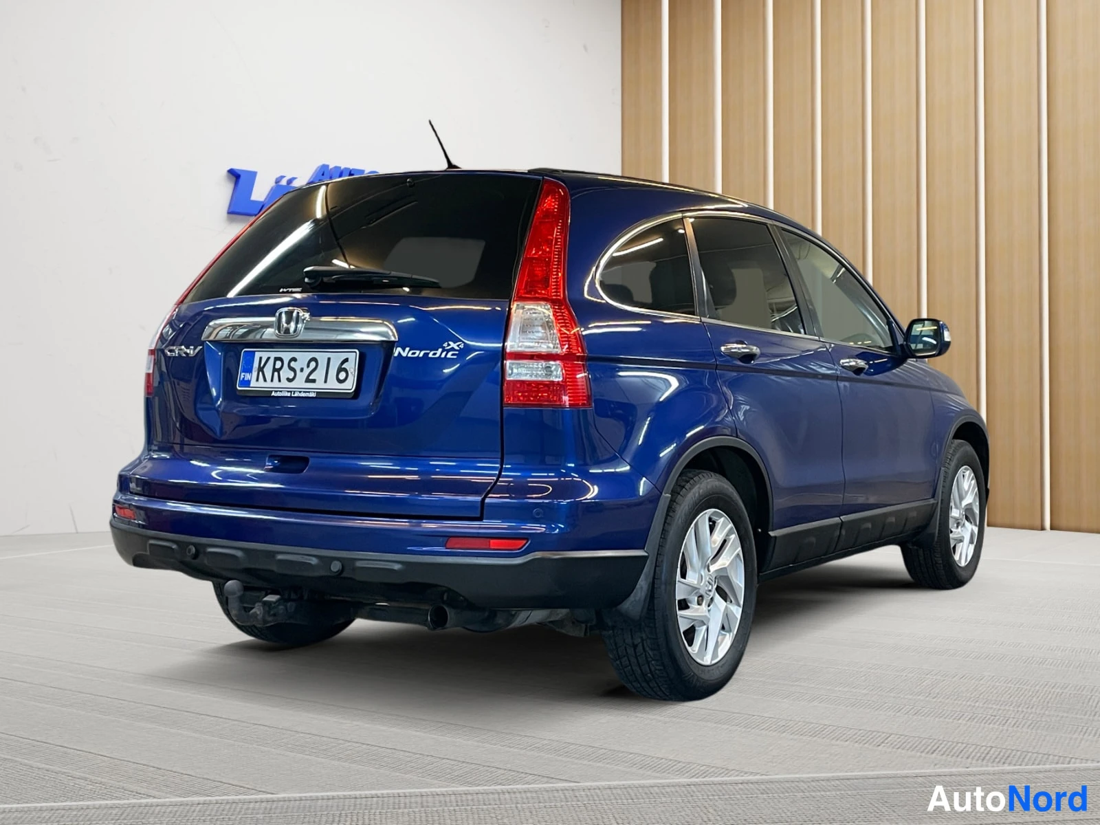 Sininen Honda CR-V 2012, takaviisto, kuva 7