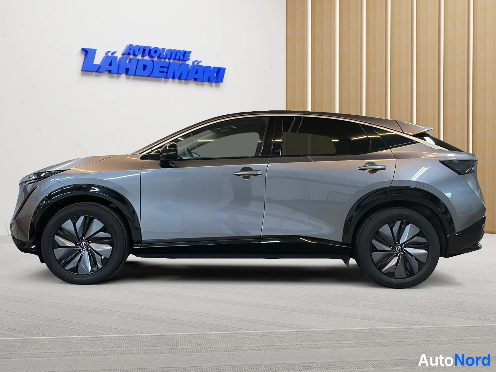Grey Nissan Ariya 2023, side, photo 4
