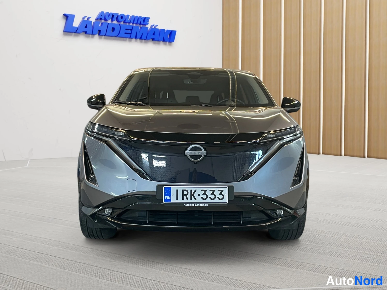 Grey Nissan Ariya 2023, front, photo 3