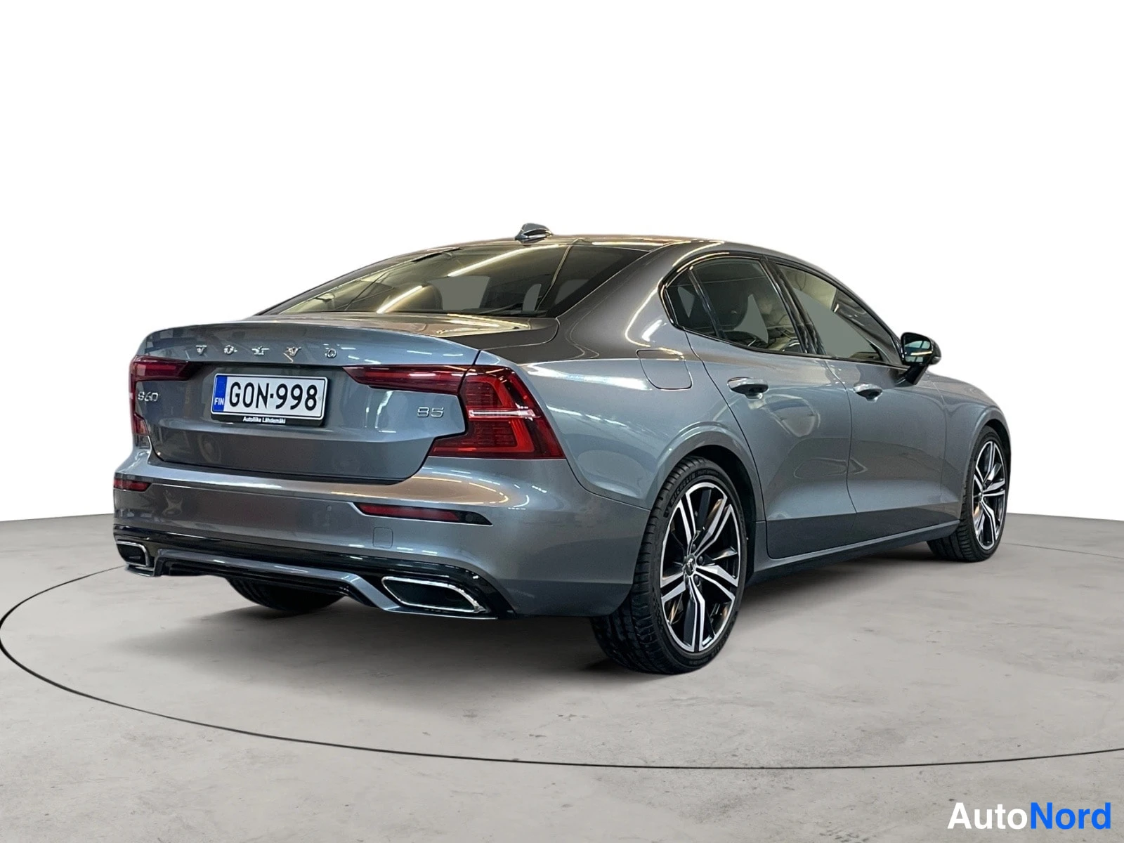 Harmaa Volvo S60 2021, takaviisto, kuva 8