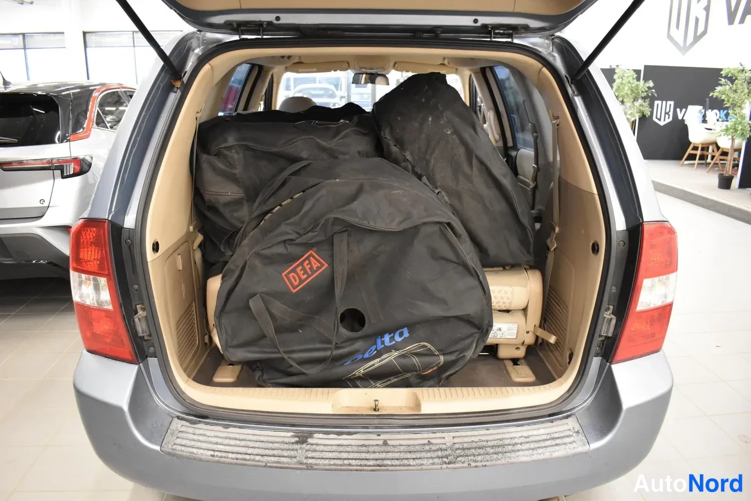 Harmaa Kia Carnival 2009, takaa, kuva 4