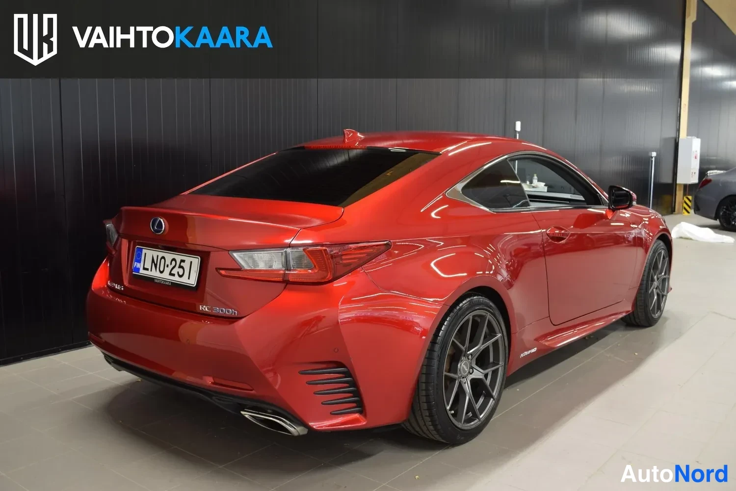 Punainen Lexus RC 2016, takaviisto, kuva 8