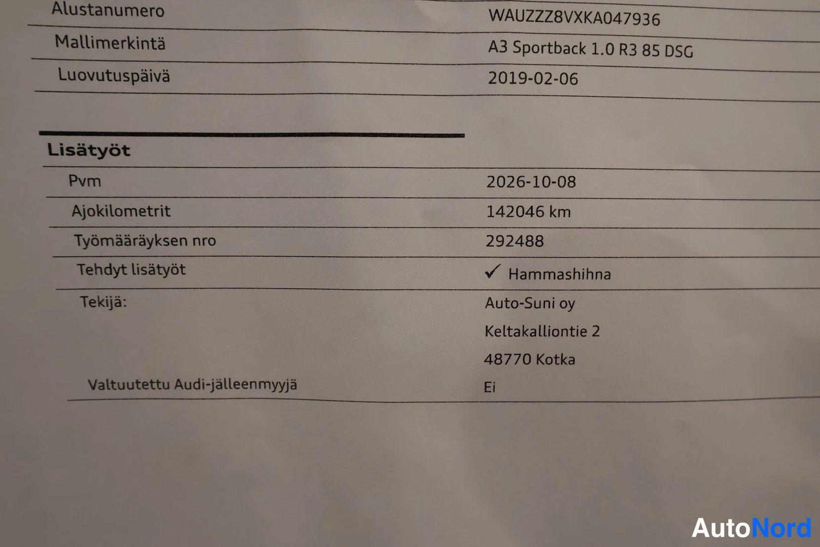 Valkoinen Audi A3 2019, kuva 31