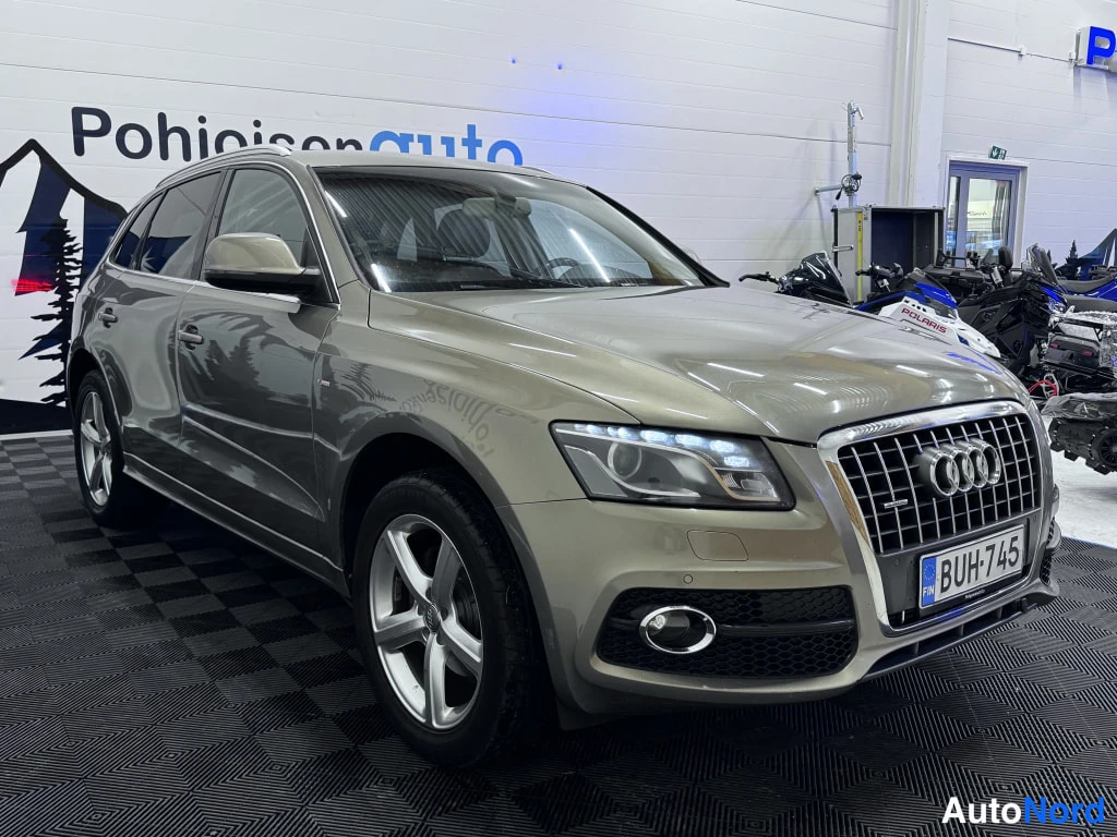 Beige Audi Q5 2011, etuviisto, keula oikealle, kuva 2