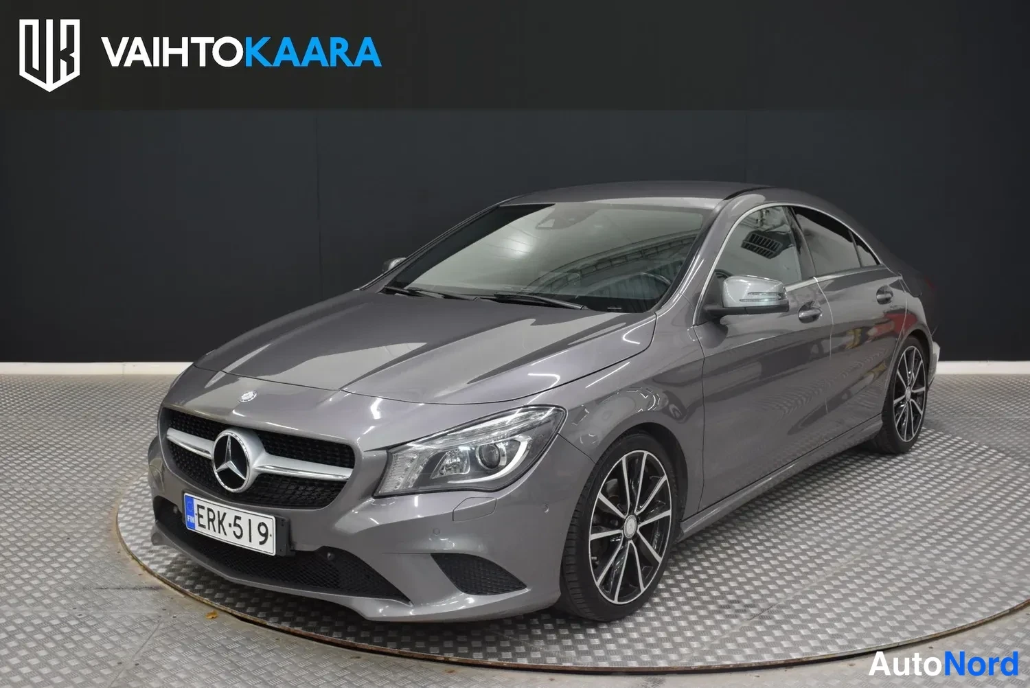 Harmaa Mercedes-Benz CLA 200 2016, etuviisto, keula vasemmalle, kuva 2