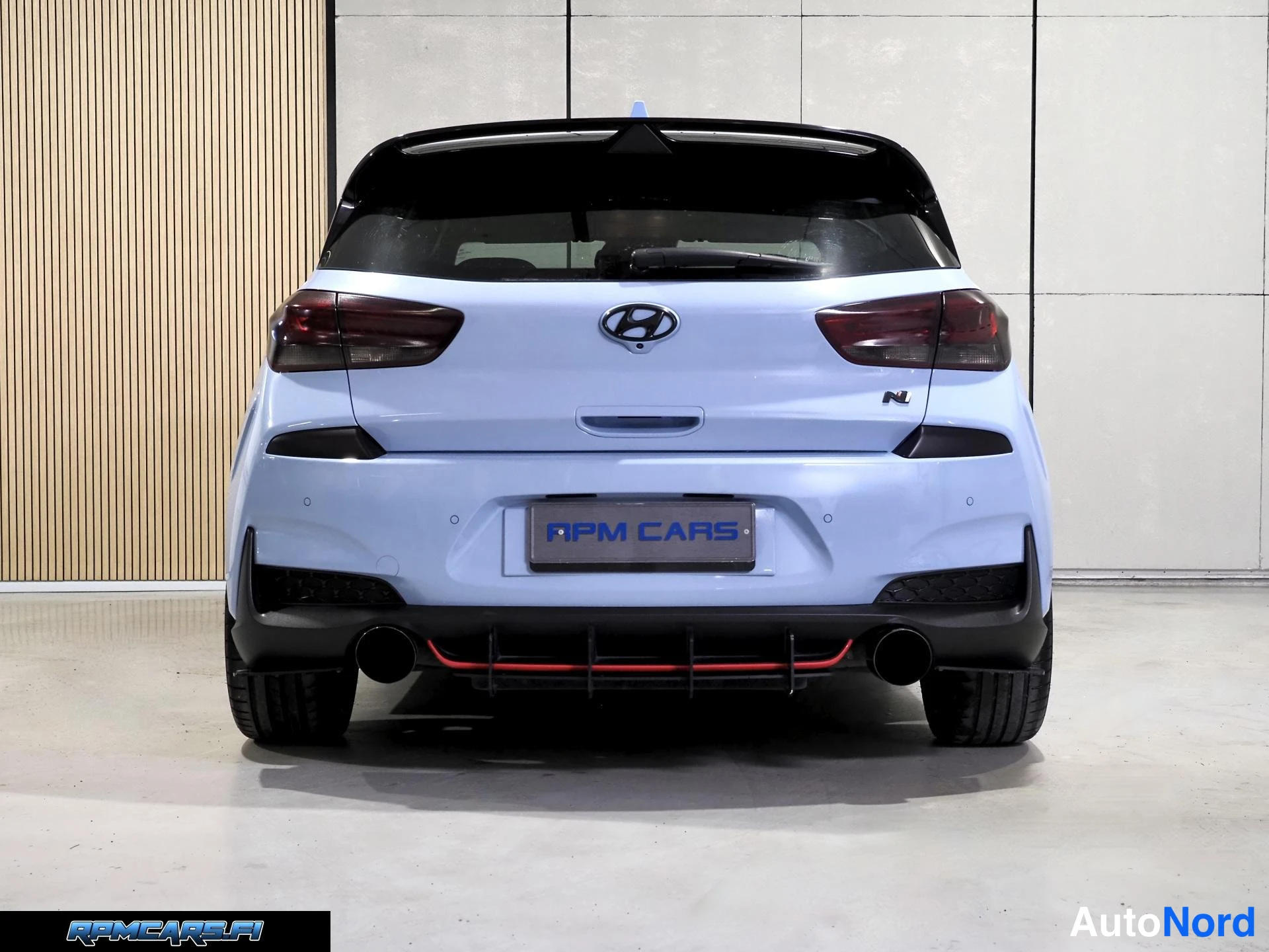 Sininen Hyundai i30 N 2018, takaa, kuva 15