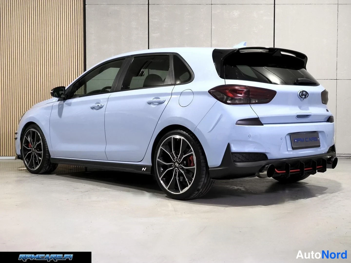 Sininen Hyundai i30 N 2018, takaviisto, kuva 13