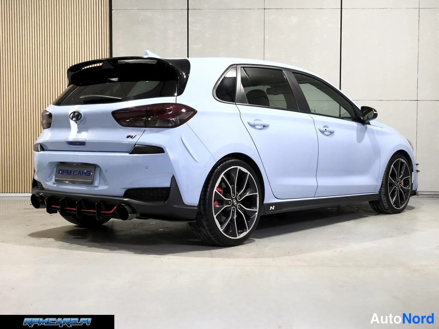 Sininen Hyundai i30 N 2018, takaviisto, kuva 14