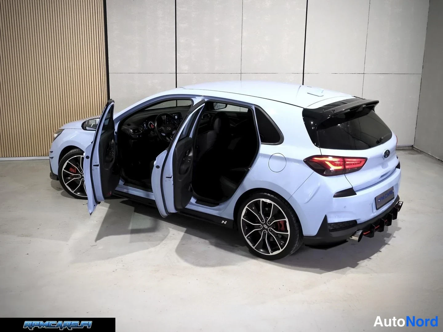 Sininen Hyundai i30 N 2018, takaviisto, kuva 12