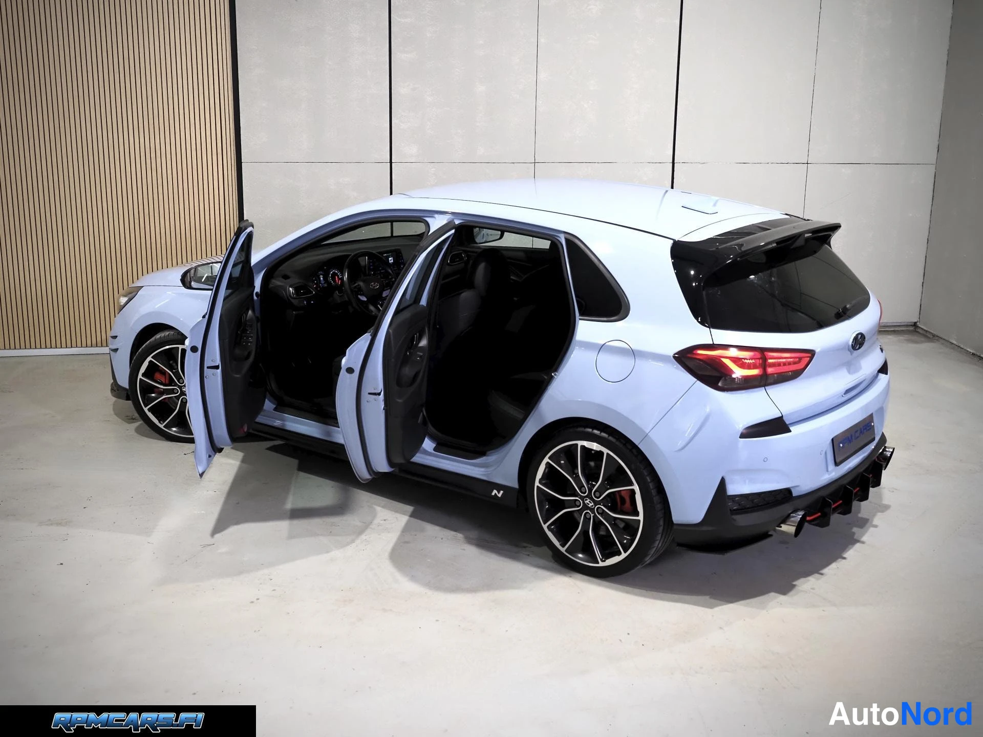 Sininen Hyundai i30 N 2018, takaviisto, kuva 11