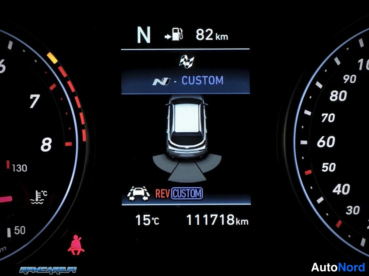 Sininen Hyundai i30 N 2018, yksityiskohta, kuva 45