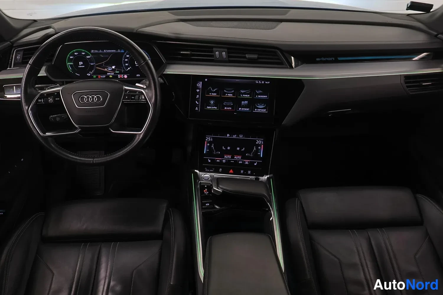 Blue Audi e-tron 55 2019, photo 16