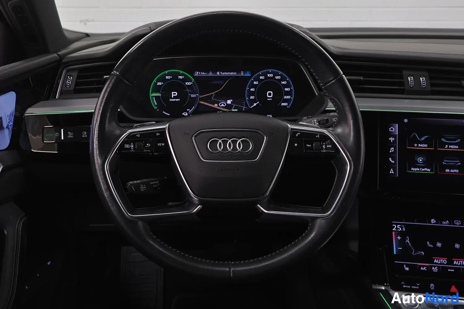 Blue Audi e-tron 55 2019, photo 17