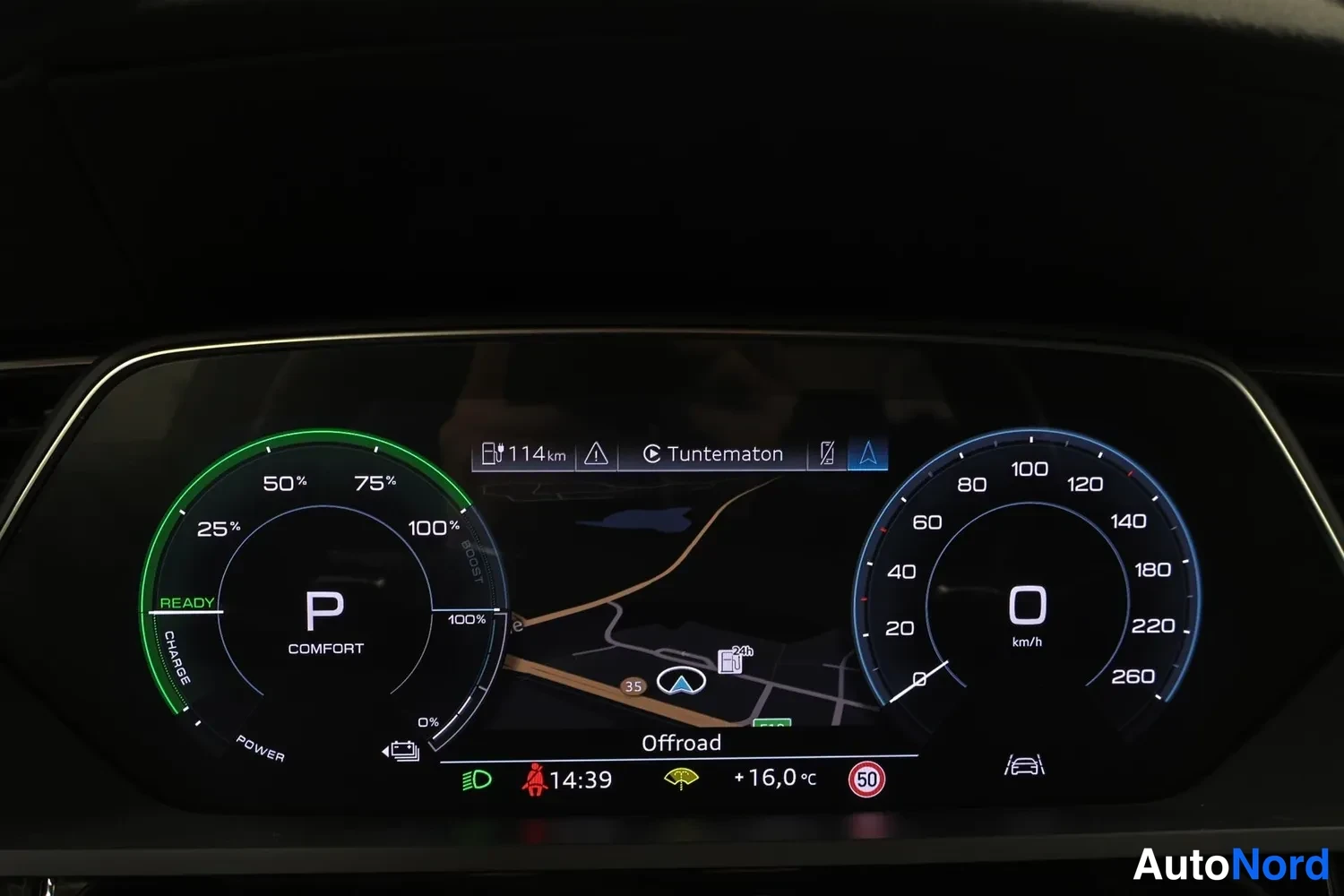 Blue Audi e-tron 55 2019, photo 20