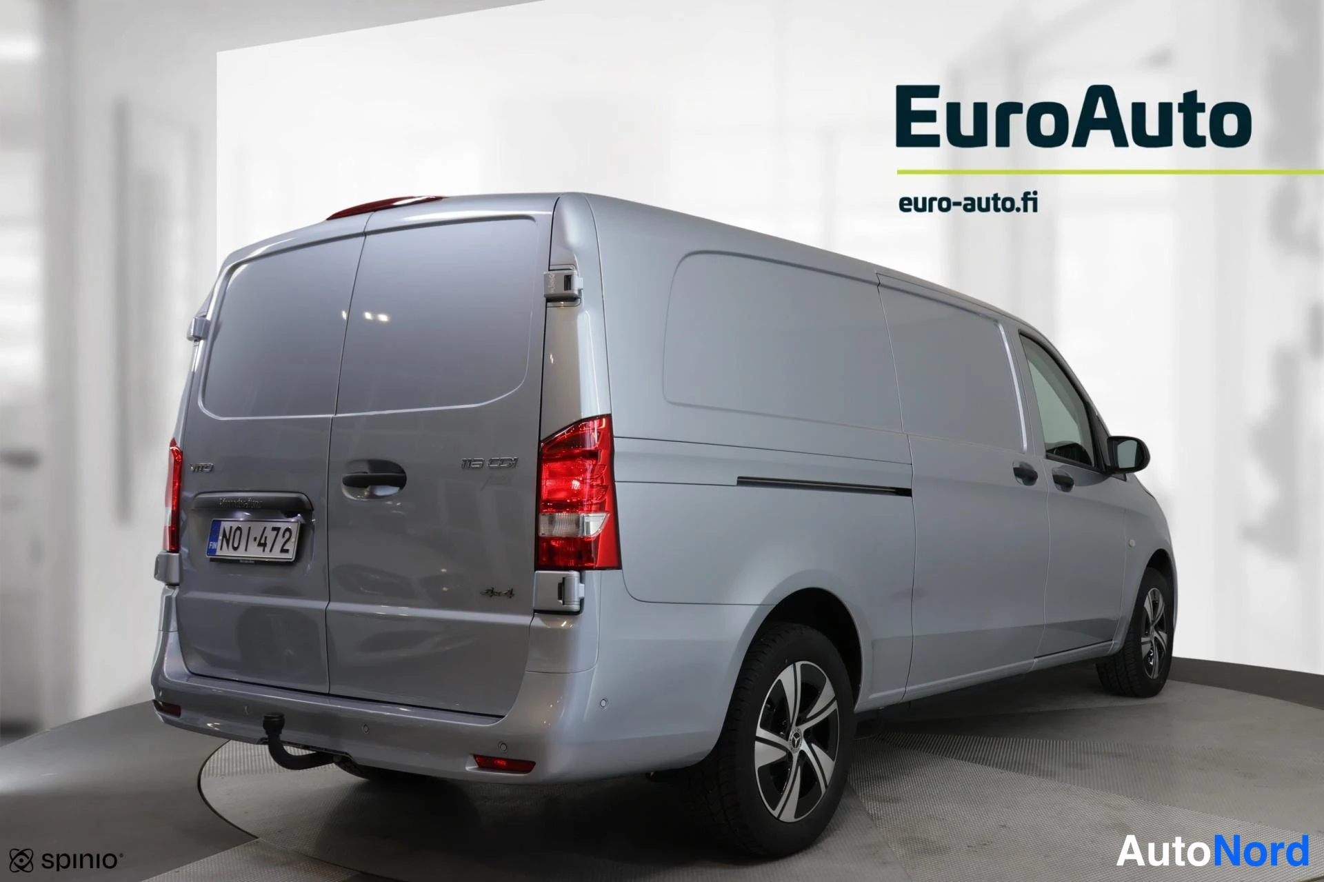 Harmaa Mercedes-Benz Vito 2026, takaviisto, kuva 3