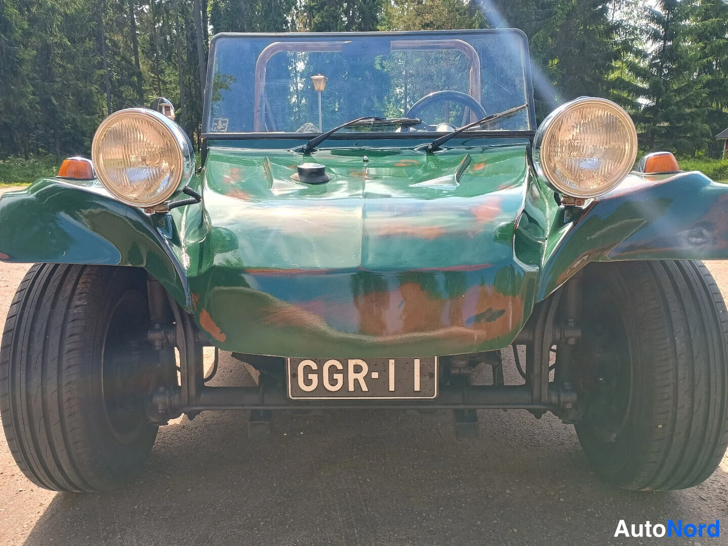 Vihreä Volkswagen Kupla 1967, edestä, kuva 4