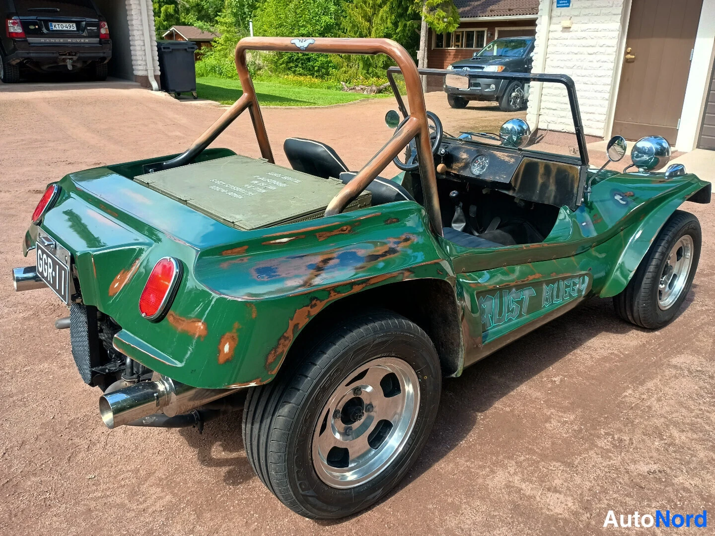 Vihreä Volkswagen Kupla 1967, takaviisto, kuva 6