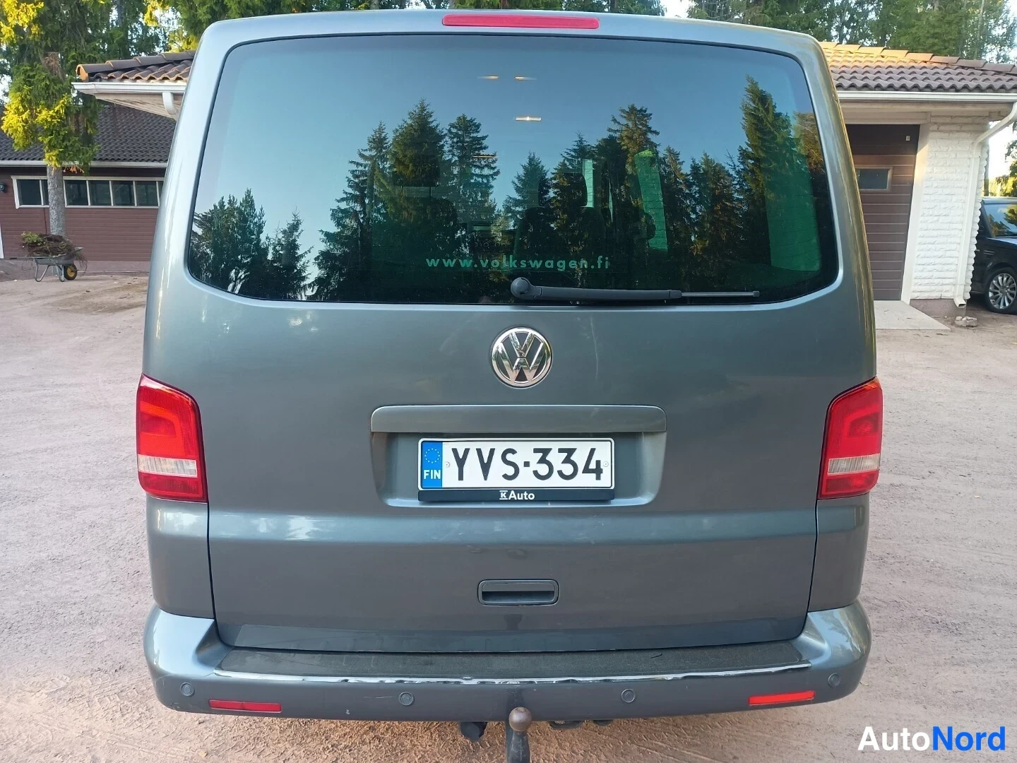Harmaa Volkswagen Transporter CARAVELLE 2010, takaa, kuva 9