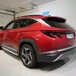 Punainen Hyundai Tucson 2021, takaviisto, kuva 9