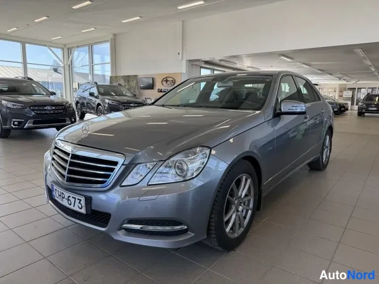 Harmaa Mercedes-Benz E 350 CDI 4MATIC 2010, etuviisto, keula vasemmalle, kuva 8