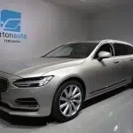 Ruskea Volvo V90 2017, etuviisto, keula vasemmalle, kuva 2