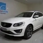 Valkoinen Volvo XC60 2014, etuviisto, keula vasemmalle, kuva 3