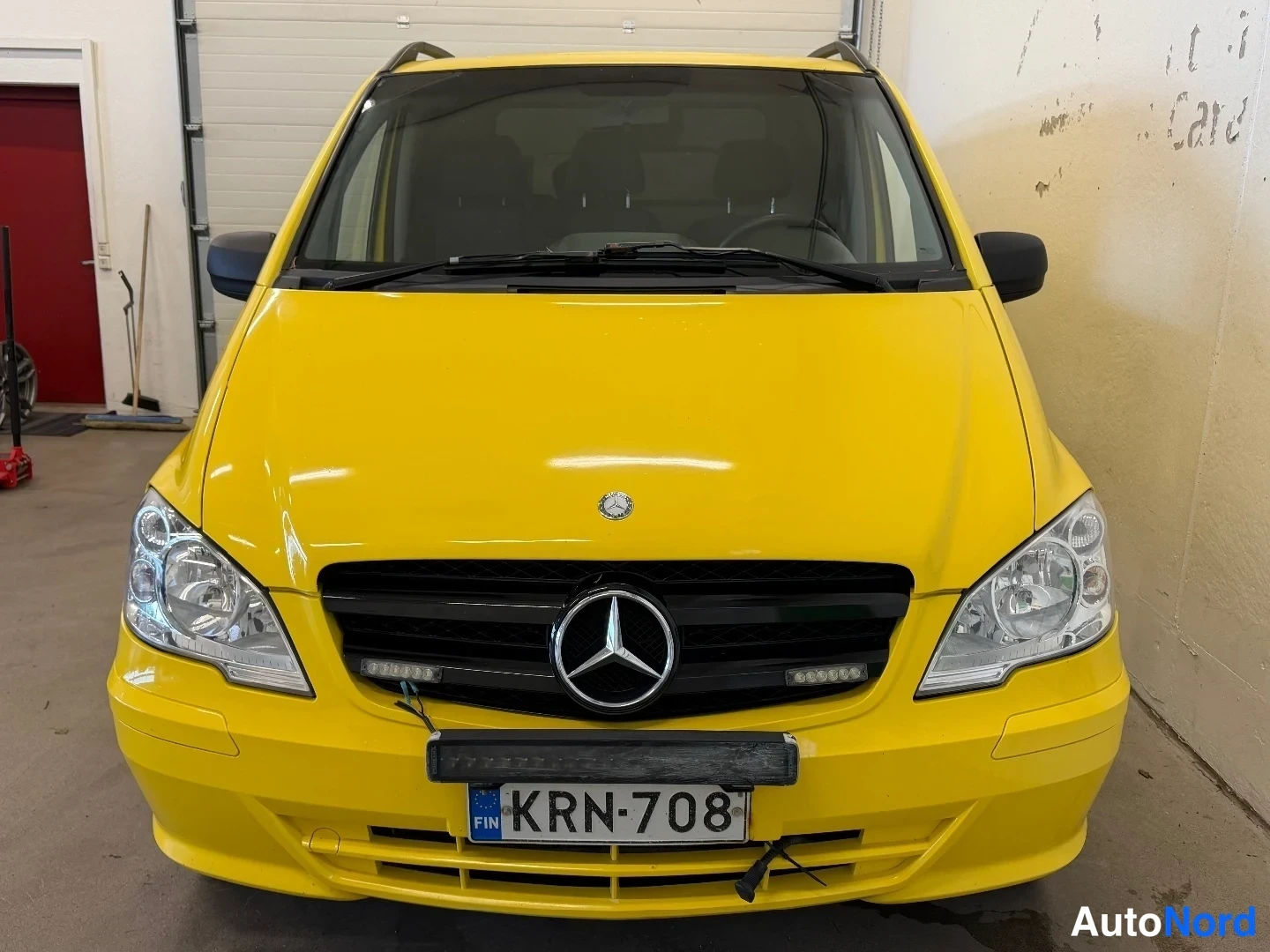 Yellow Mercedes-Benz Vito 116 CDI 2012, front, photo 2