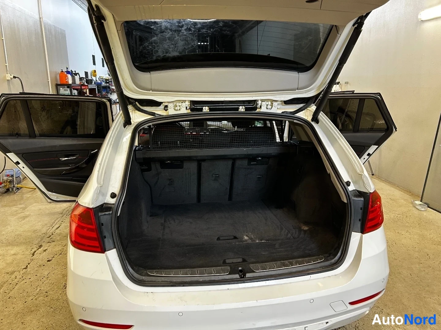 White BMW 316d 2014, rear, photo 10