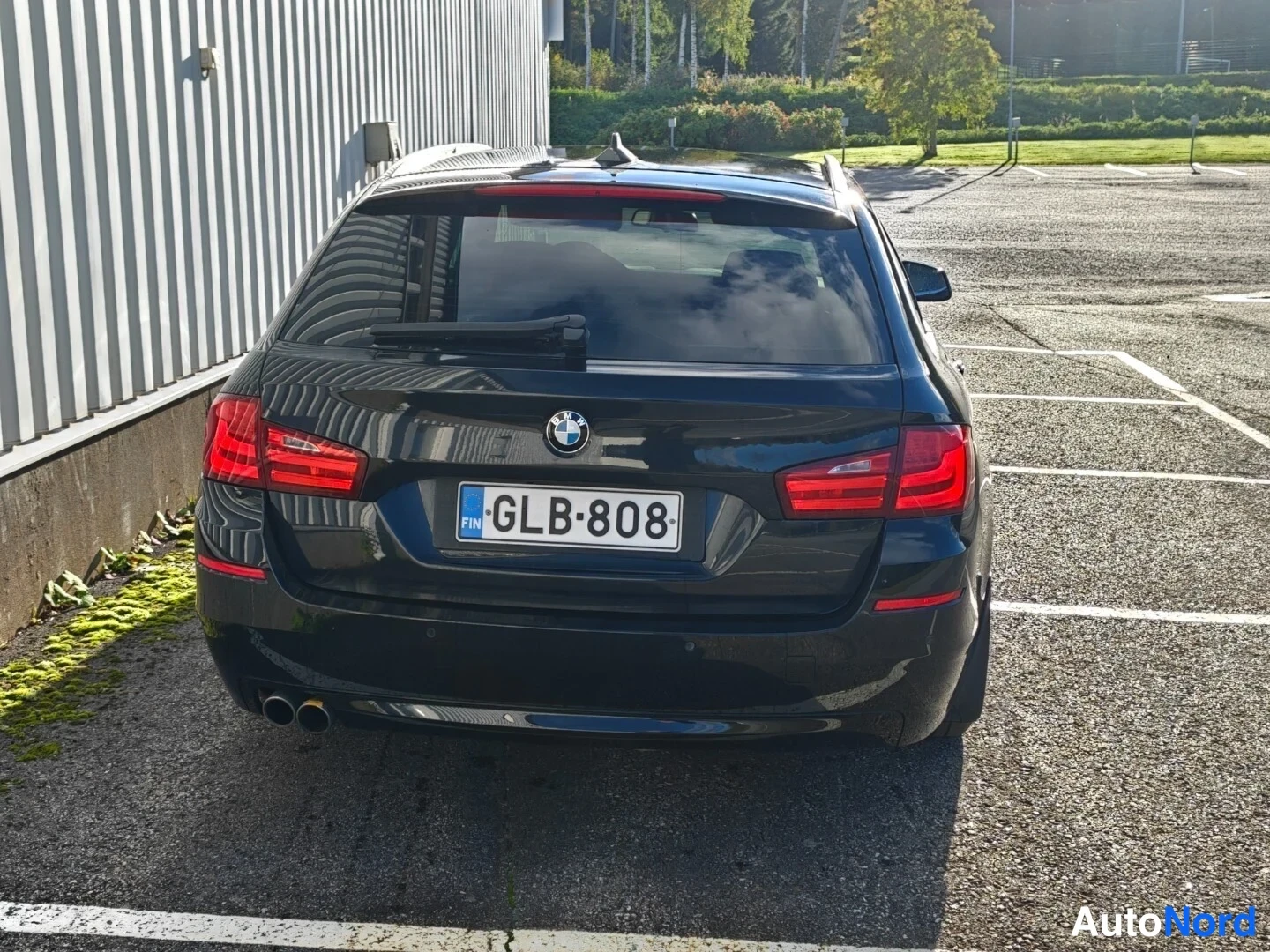 Black BMW 530d xDrive 2012, rear, photo 11