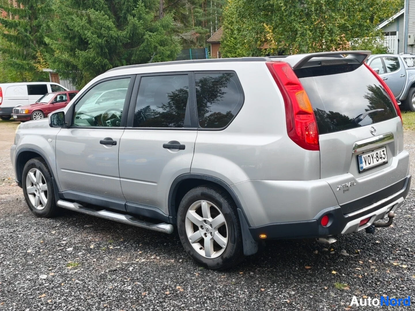Grey Nissan X-Trail 2007, rear three-quarter, photo 5