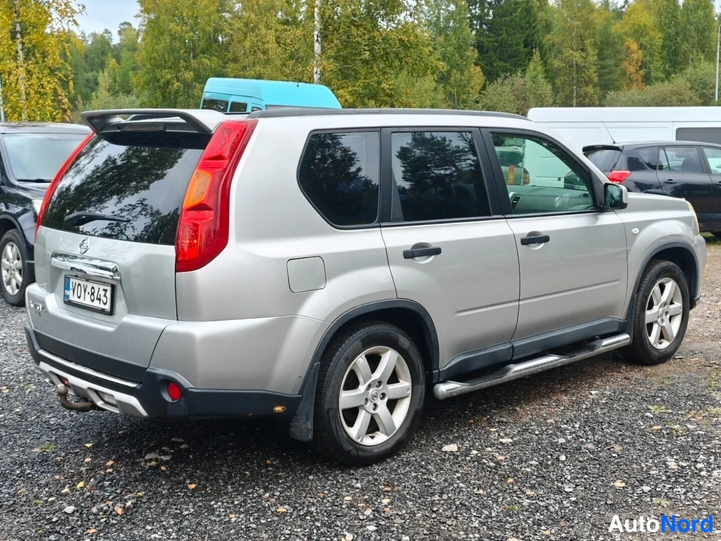 Grey Nissan X-Trail 2007, rear three-quarter, photo 6