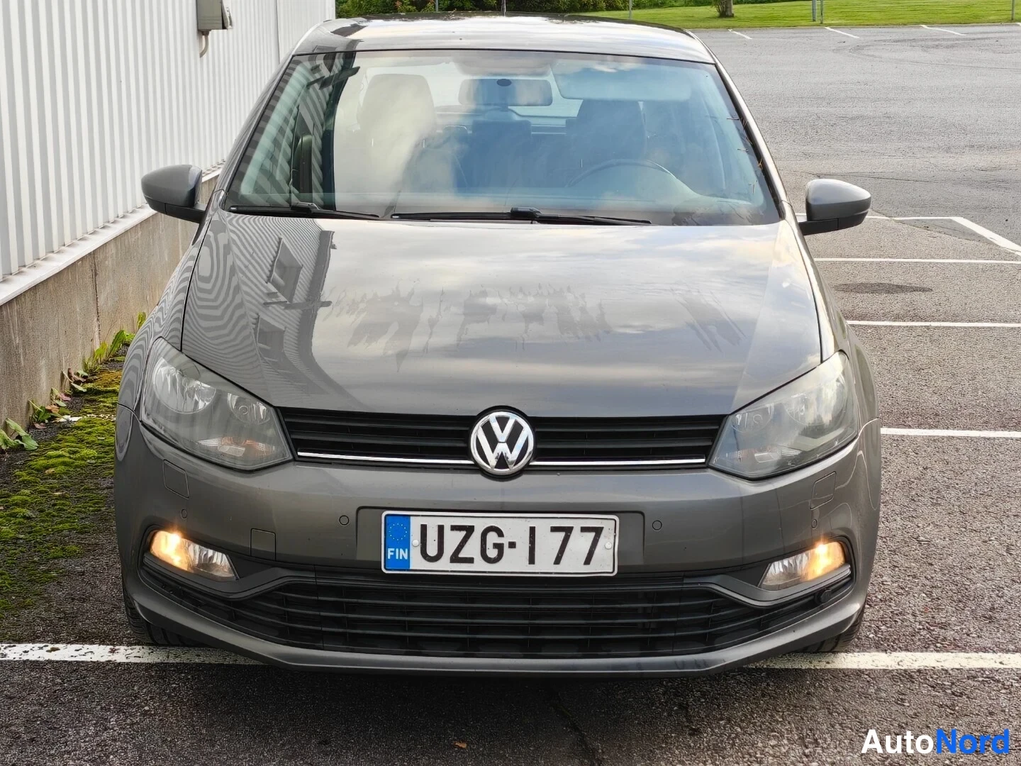Grey Volkswagen Polo 2016, front, photo 4