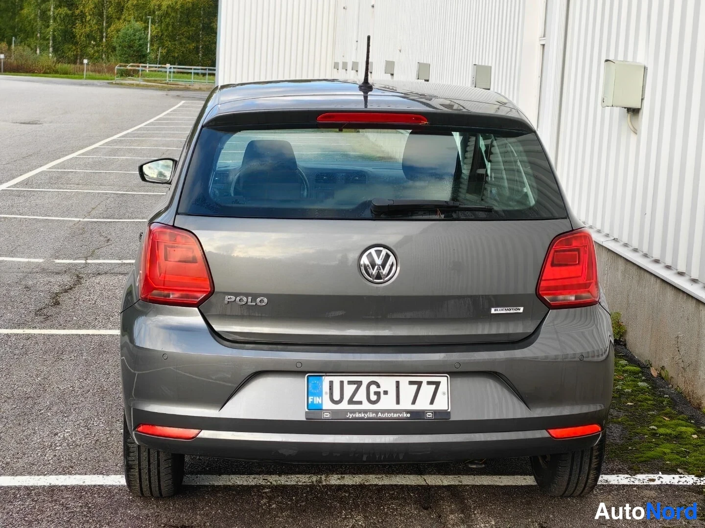 Grey Volkswagen Polo 2016, rear, photo 8